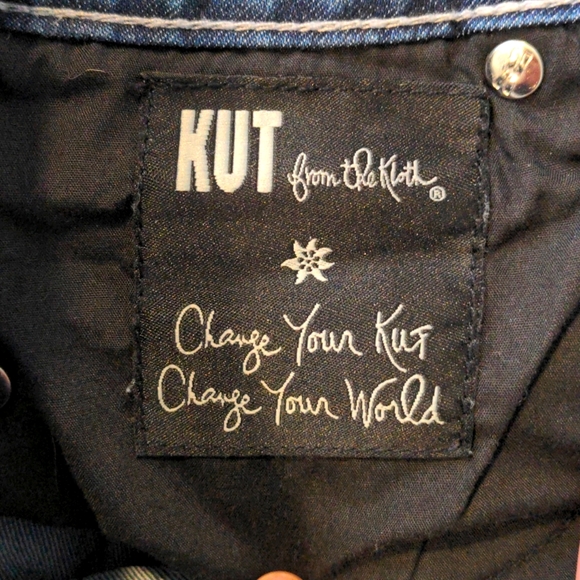 Kut from the Kloth Farrah baby bootcut denim/jeans, wide leg, size 4 - Picture 5 of 5